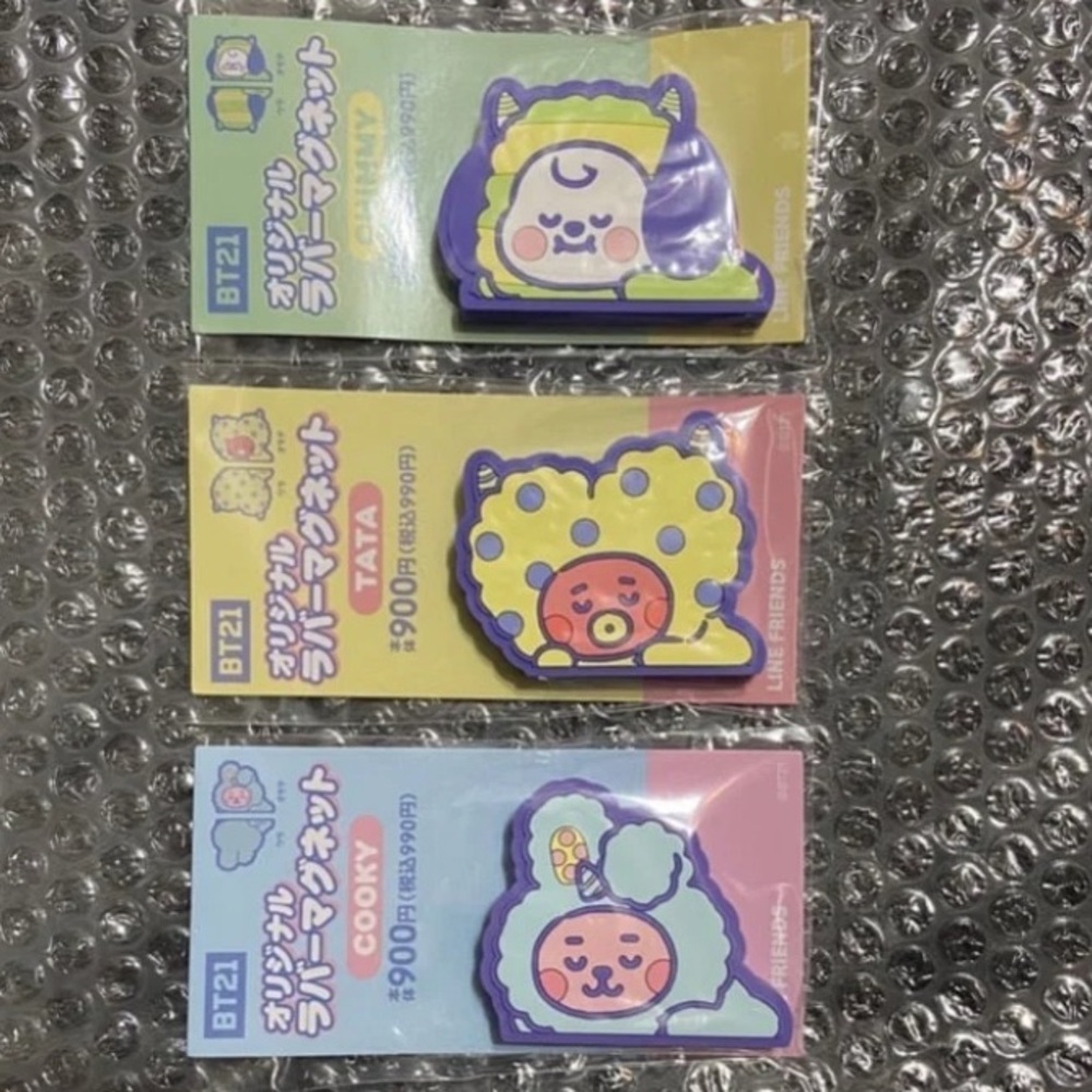 BT21 Monster Magnet from Japan | Chimmy Tata Cooky